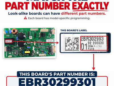 EBR30299301 LG Refrigerator Main Control Board Replacement — alternate view
