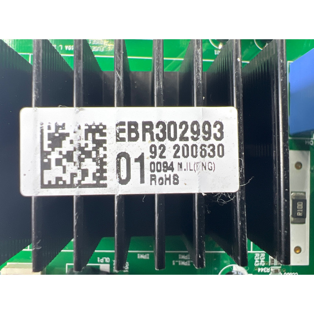 EBR30299301 LG Refrigerator Main Control Board Part Number Sticker - Appliance Pro USA