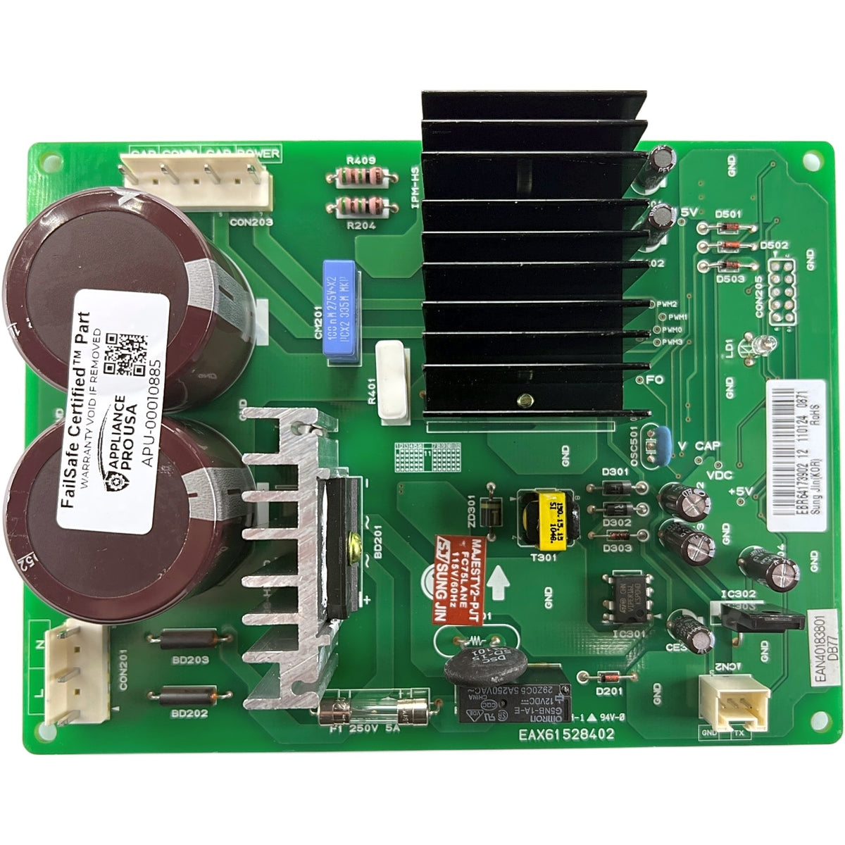 EBR64173902 LG Refrigerator Main Control Board - Genuine OEM FailSafe Certified Reconditioned
