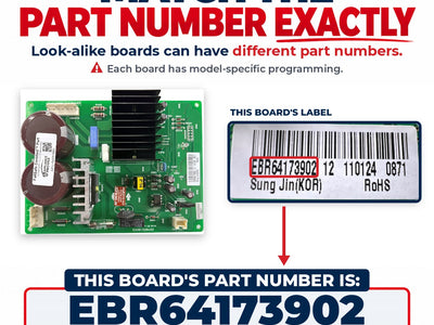 EBR64173902 LG Refrigerator Inverter Board Replacement — alternate view