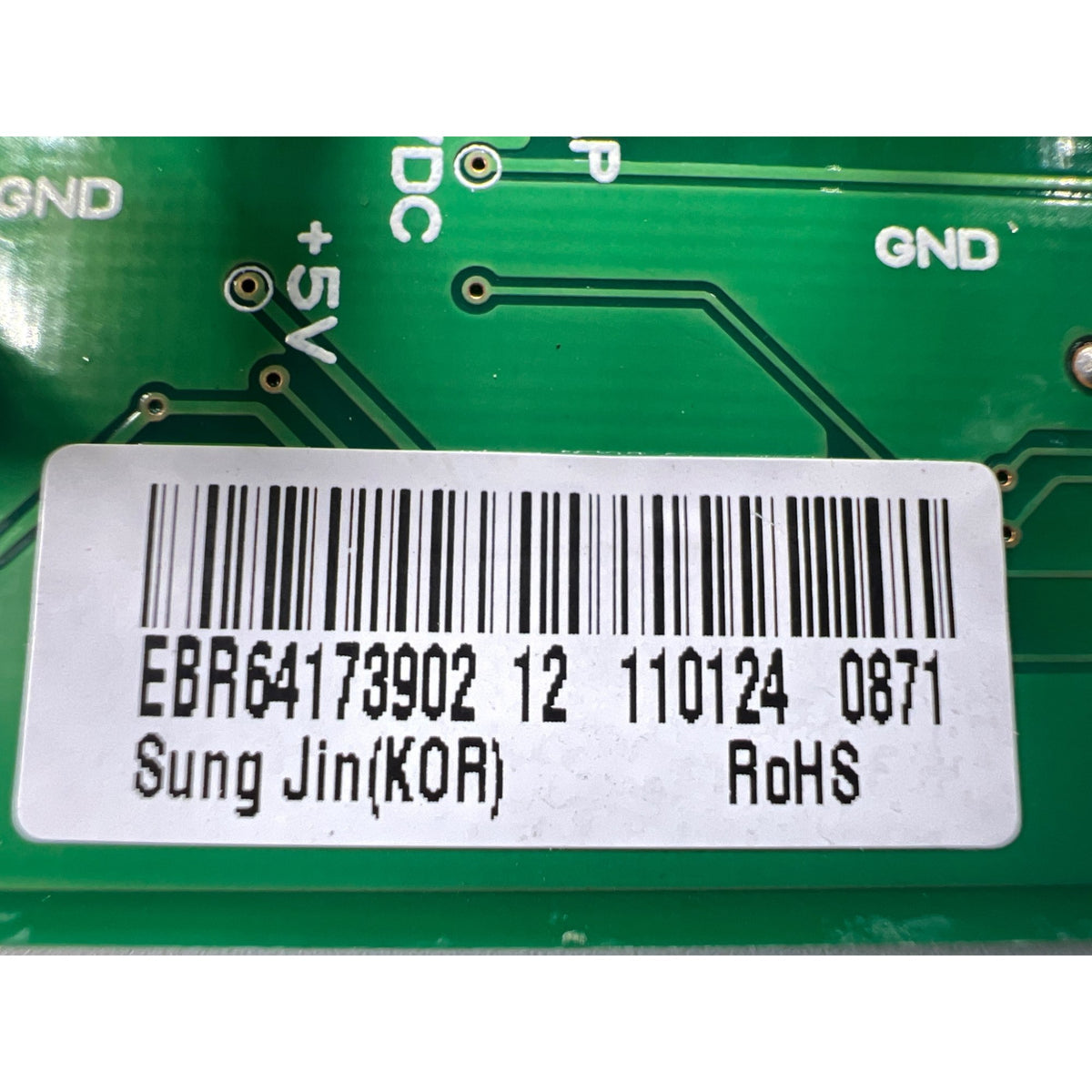 EBR64173902 LG Refrigerator Main Control Board Part Number Sticker - Appliance Pro USA