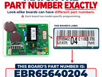 EBR65640204 LG Refrigerator Main Control Board Replacement — alternate view