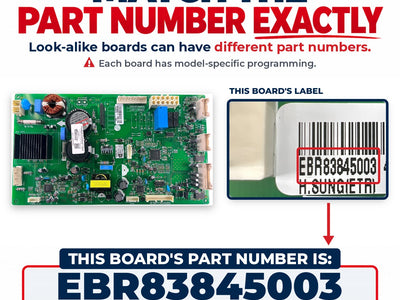 EBR83845003 LG Refrigerator Main Control Board Replacement — alternate view