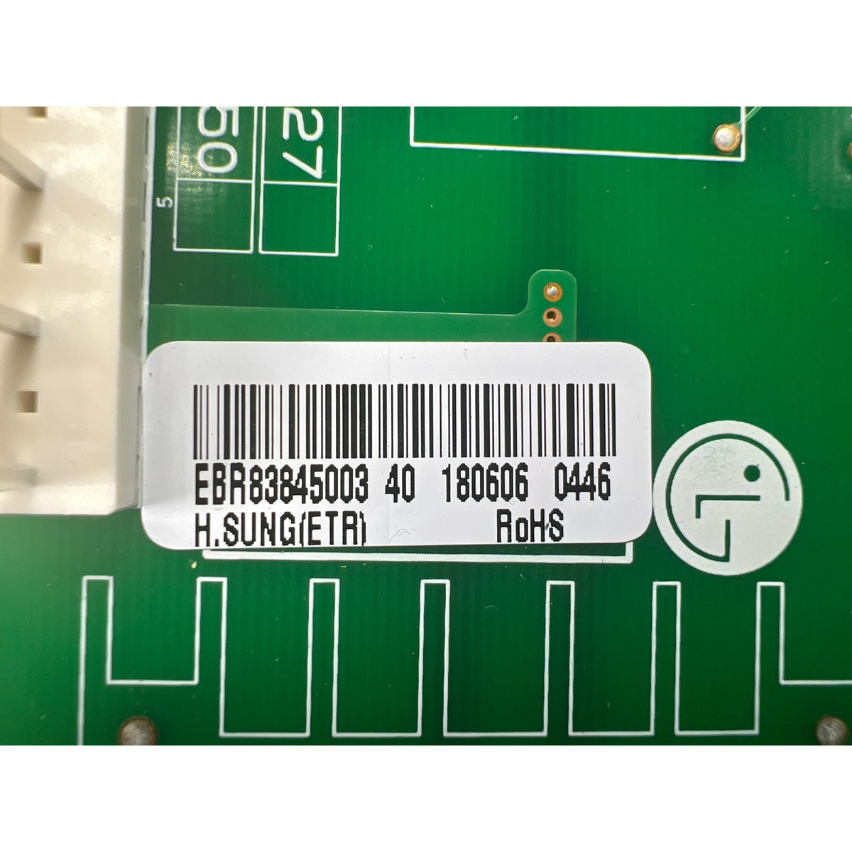 EBR83845003 LG Refrigerator Main Control Board Part Number Sticker - Appliance Pro USA