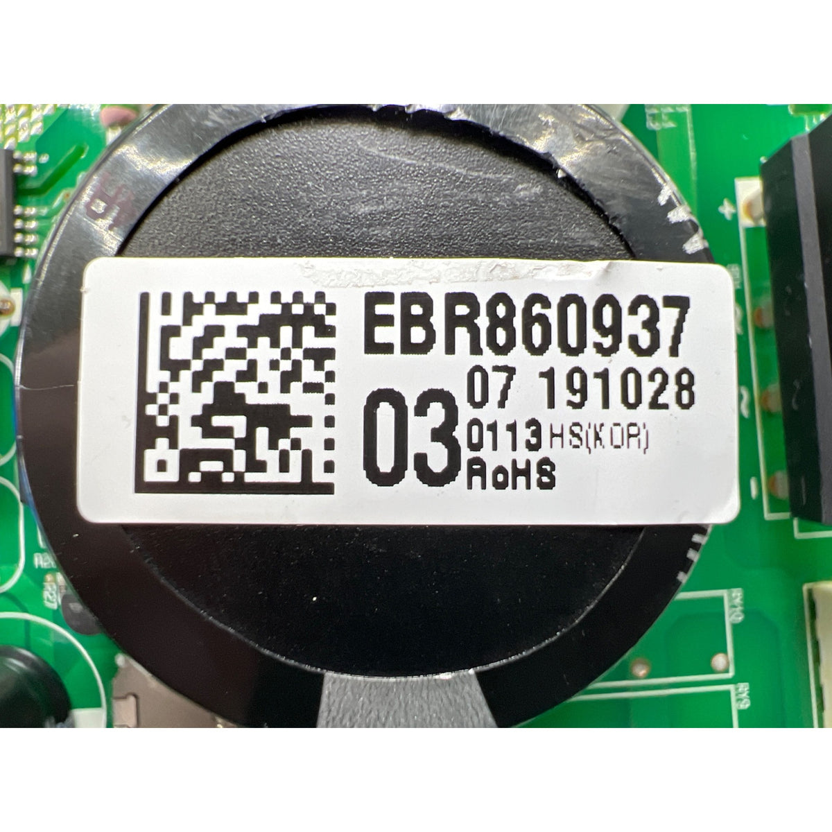 EBR86093703 LG Refrigerator Main Control Board Part Number Sticker - Appliance Pro USA