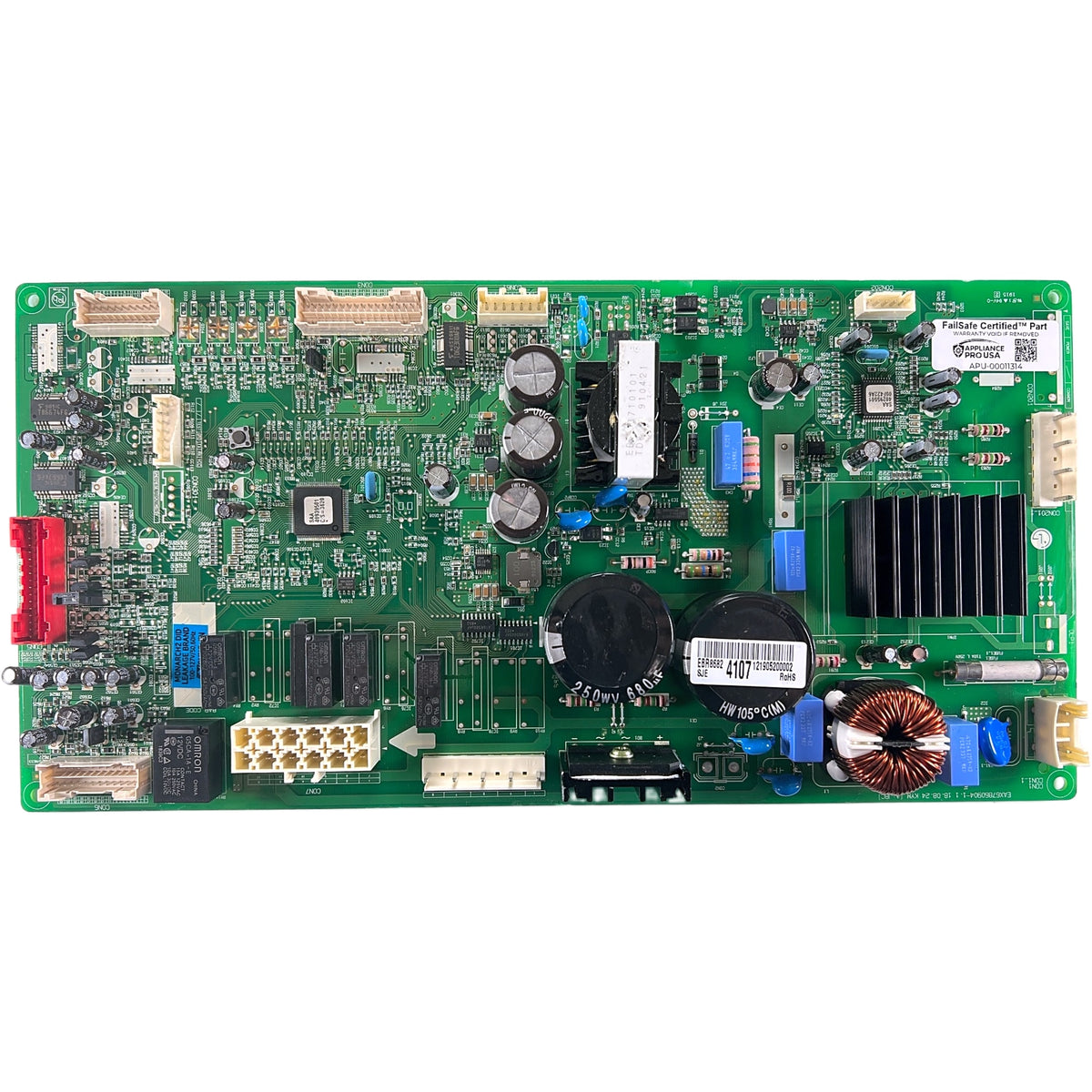 EBR86824107 LG Refrigerator Main Control Board - Genuine OEM FailSafe Certified Reconditioned