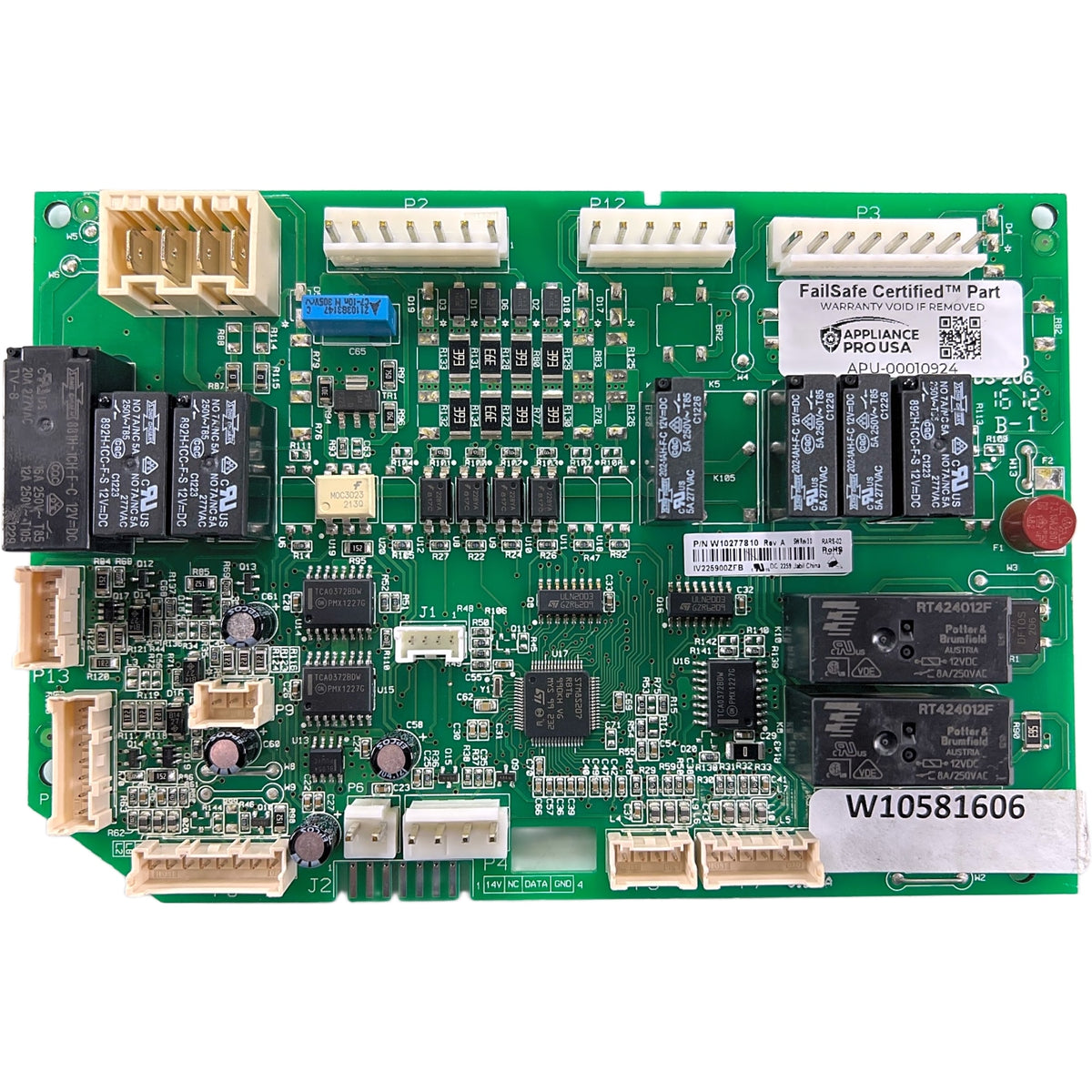W10277810 Whirlpool Refrigerator Main Control Board - Genuine OEM FailSafe Certified Reconditioned