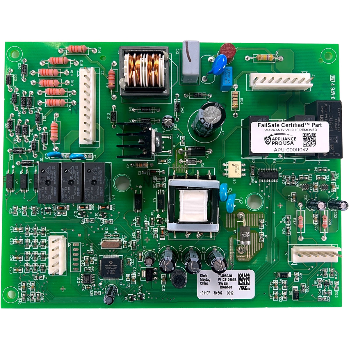 W10312695B Whirlpool Refrigerator Main Control Board - Genuine OEM FailSafe Certified Reconditioned