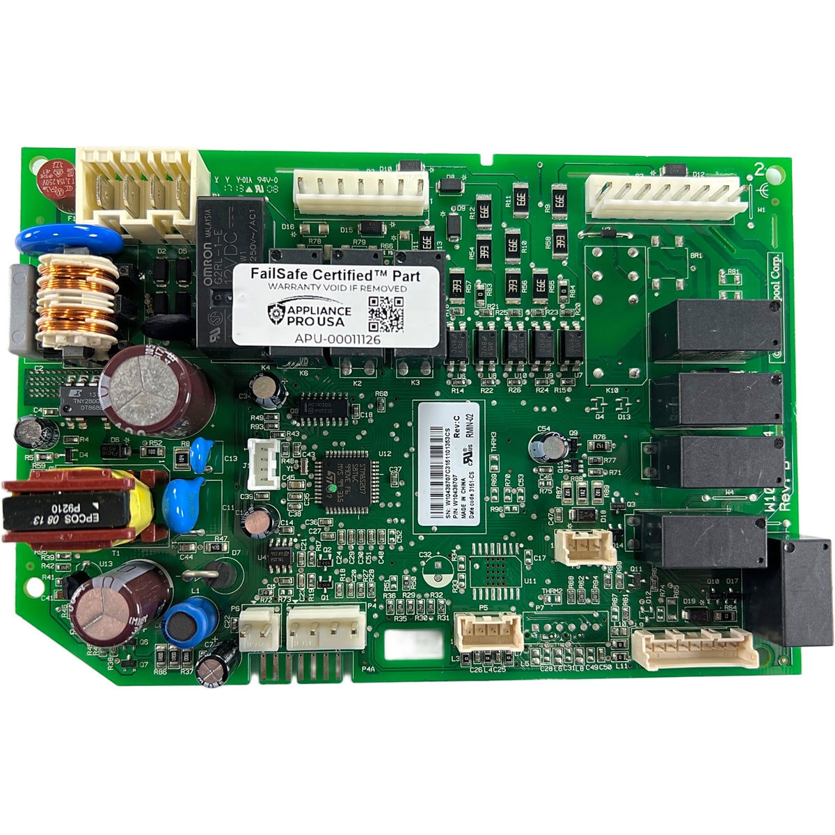 W10438707 Whirlpool Refrigerator Main Control Board - Genuine OEM FailSafe Certified Reconditioned
