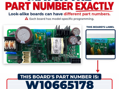 W10665178 Whirlpool Refrigerator Inverter Board Replacement — alternate view