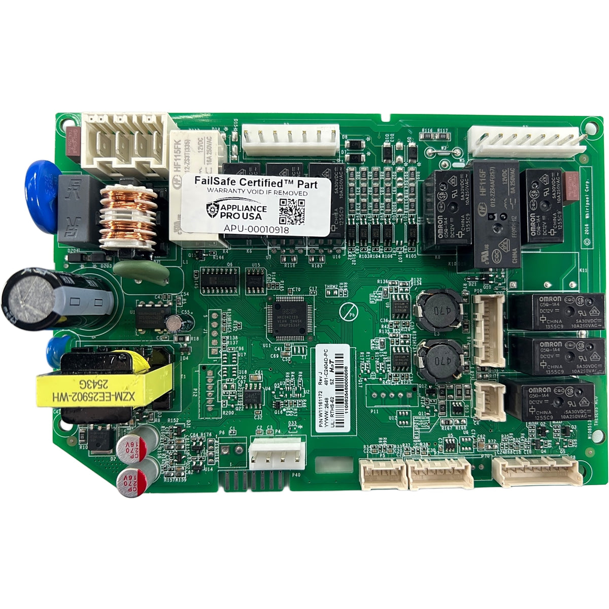 W11161172 Whirlpool Refrigerator Main Control Board - Genuine OEM FailSafe Certified Reconditioned