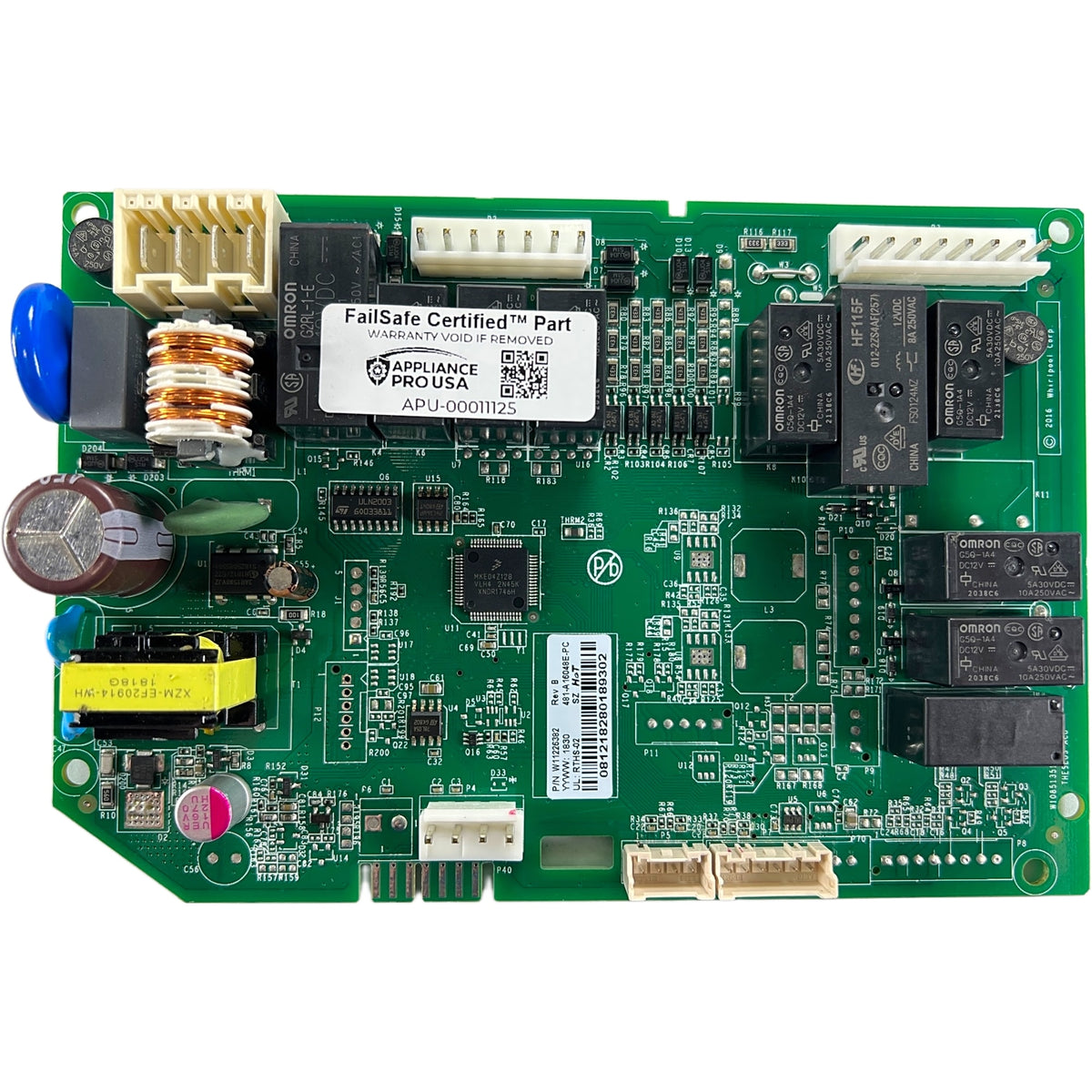 W11226382 Whirlpool Refrigerator Main Control Board - Genuine OEM FailSafe Certified Reconditioned
